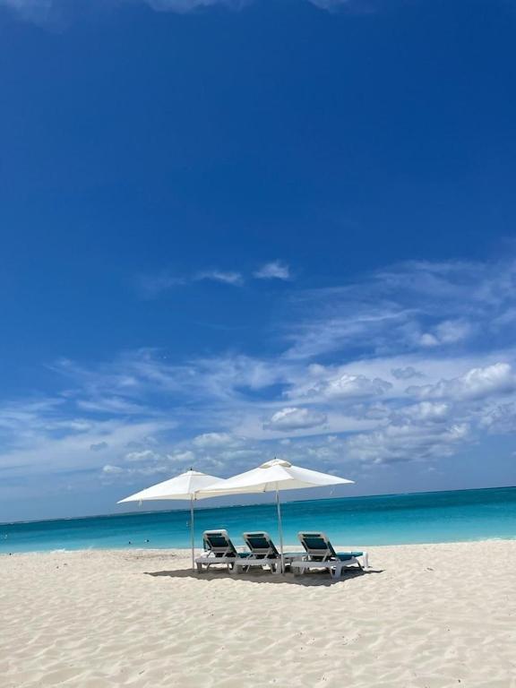 Long BayTheblu — Luxury Beachfront Penthouse At The Grandview, Grace Bay Beachアパートメント エクステリア 写真